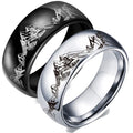 Wholesale Fashion Design Sense Cool Trend Couples Men's Outdoor Landscape Mountain Range Stainless Steel Ring