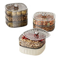 Luxury 3-Tier Plastic Plate Organizer Crystal Clear Food Grade Storage for Household Nut Dry Fruit for Kitchen Movie Gift Ideas MegaBDM