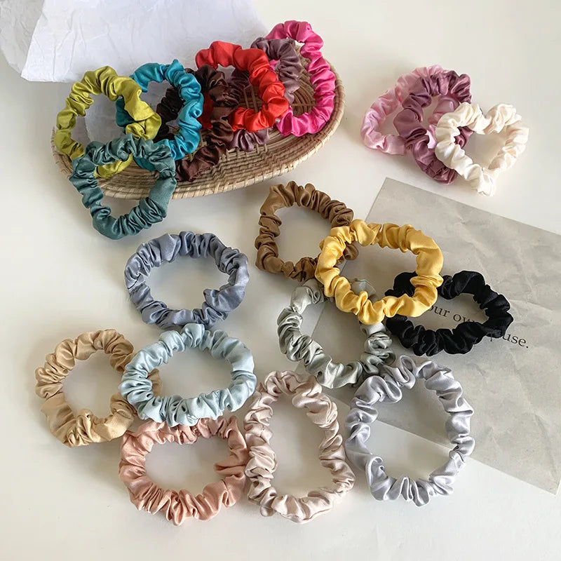 Factory Thick Pink Elastic Hair Ties High-quality Ribbon Material New Collection Elastic Hair Tie