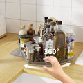360 Degree Rotating Rectangular Lazy Susan Organizer Kitchen Storage Refrigerator Cabinet Pantry Color Box Package Standing Type
