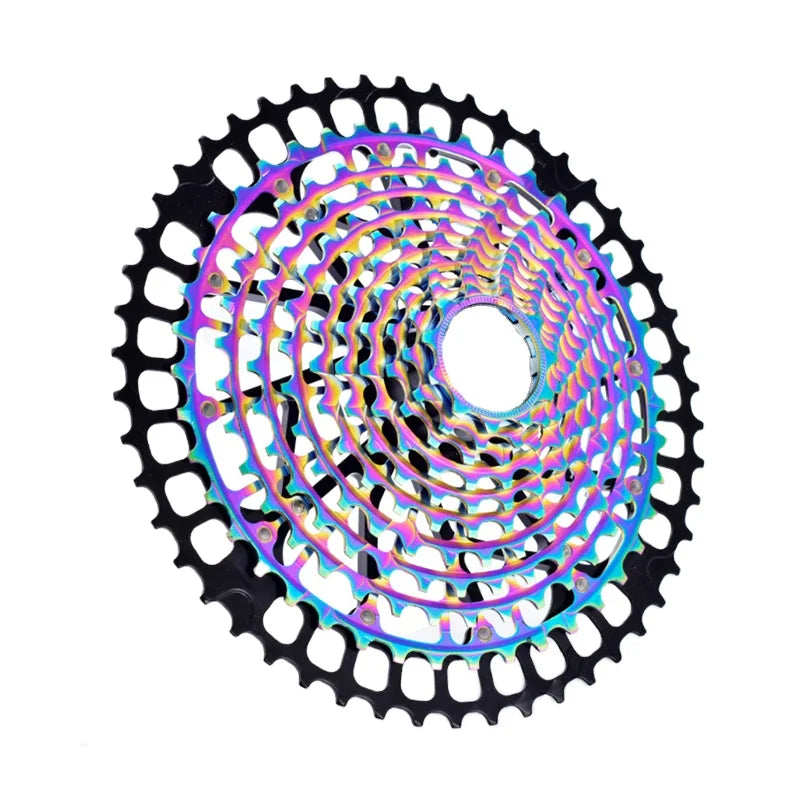 XTOS MTB 12Speed11-50T Cassette Ultimate HG Cassette Rainbow Ultralight Sprocket Bicycle Accessories Flywheel MTB Cassette