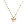 Newest Layering Necklaces 14K Gold Plated Dainty Pendant Necklace Butterfly Pendant Jewelry Gift for Women Girl