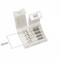RGB 4Pin 10mm Led Connector Solderless Adapter Terminal Extension IP20 I Shape for 12V 5050 2835 Smart RGB Strip Lights