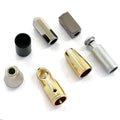 Wholesale Zinc Alloy Engraved Bell Stopper Custom Metal Drawstring Rope Cord End Stoppers