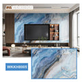 New Trend Modern Large Blue Bamboo Charcoal Wall Panel Fireproof 3D Marble Texture for Entertainment Wall Decoration