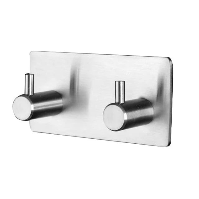 Coat Hooks Top Selling Products Shower Hanger Door Adhesive Robe Bathrooms Matte Black Towel Kitchen Heavy Duty Wall 2 Hook