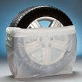 Custom Logo Printed Disposable Plastic Tire Cover and Storage Bags for Tires Management