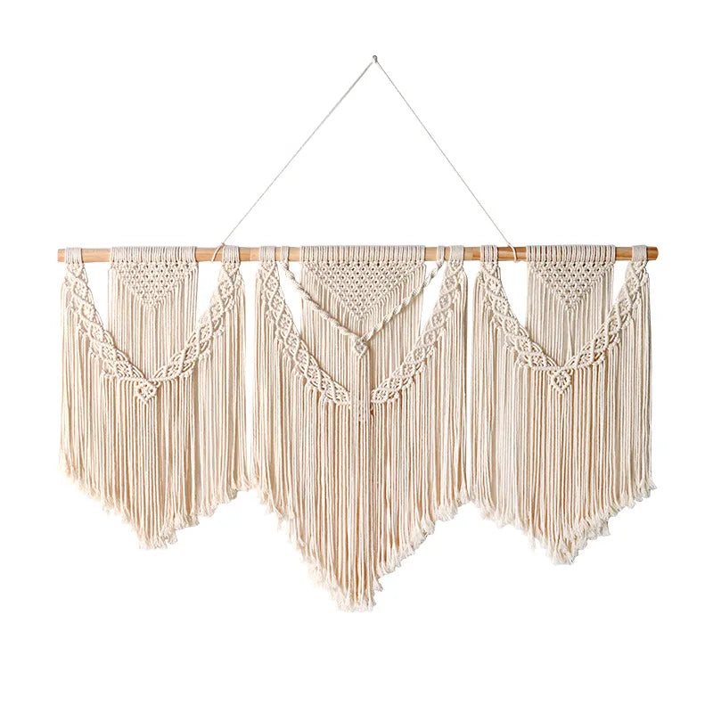 New Arrival Custom Handmade Boho Detachable Wall Hanging Home Decor Macrame Wall Hanging for Bedroom Lobby Wedding Decor