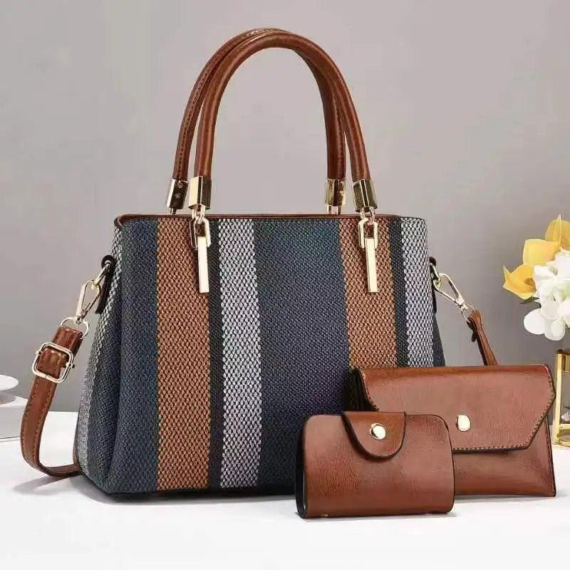 Trend Pu Leather Purses Blue Hand Bags 2025 Women Shoulder Handbag Luxury Ladies
