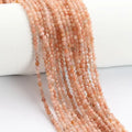 High Quality Natural Faced Multicolor Round Loose Moonstone Sunstone Gemstone Stone Beads for Jewelry Making