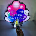 Custom Night Clup VIP Cake Happy Birthday Champagne Bottle Prensenter LED Balloon Bottle Glorifier Display