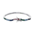 BB209   3mm 7"  8"  Tennis Chain Bracelet  Iced Out Brass Prong Setting CZ Cubic Zircon Bling Bling Jewelry