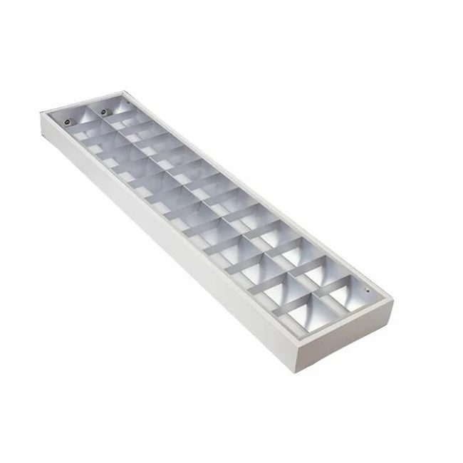 30*120 60*120 60*60 Recessed Louver Troffer Fixture Office Led Grille Fluorescent Light T5 T8 LED Grille Light Fixture