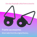 TS-K033 Iron Black Triangle Ring Picture Hangers with D Hooks for Hanging