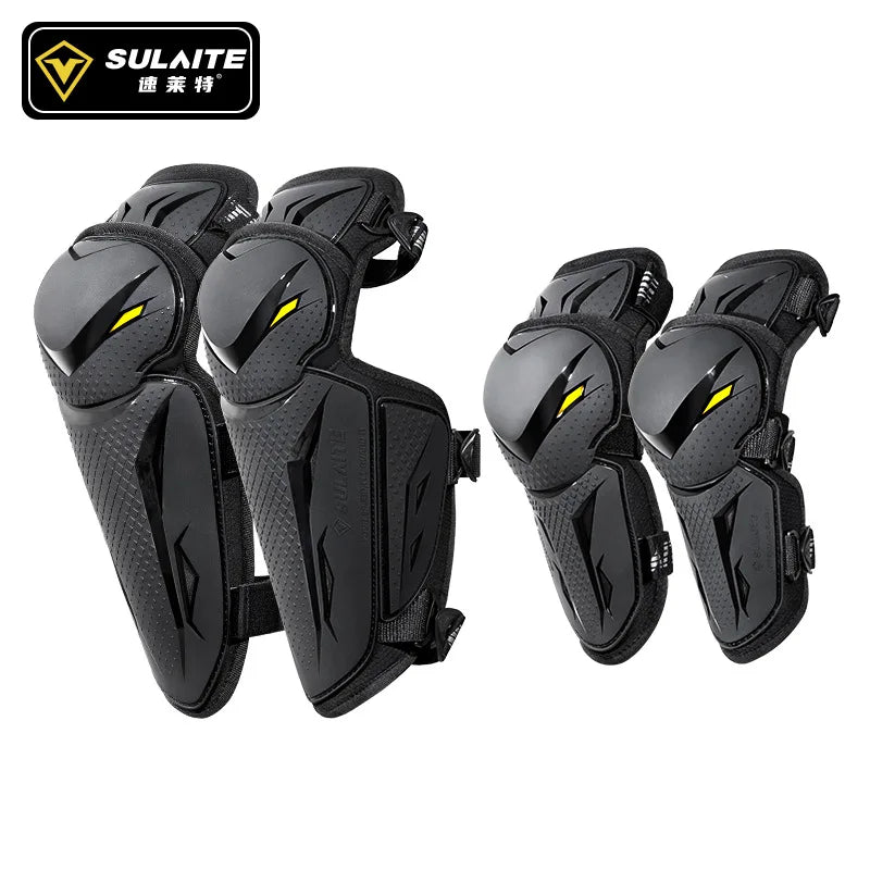 SLKE Motorcycle Knee Pads Hard Shell Comprehensive Protection Thick TPU Material for Universal Use