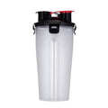 Multi-function700ML 2 in 1 Shaker Dual Shaker Best Sports Water Bottle With Double Storage