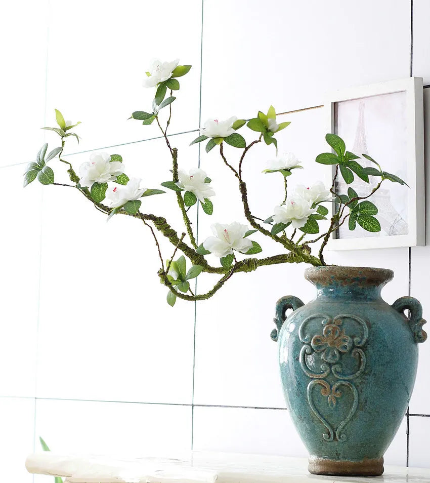 O-X537 New Arrival Classic Simulation Dead Branch Azalea Flower Home Photography Photo Props Flower Decoration for Wedding