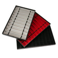 Exhibition 8 10 Girds Leather Velvet Watch Strap Band Gift Box Display Tray Organizer