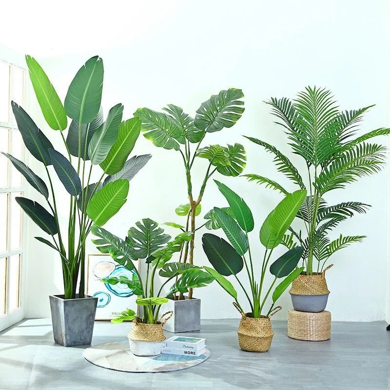 Scandinavian Style Simulated Green Plants Home Potted Artificial Landscaping Decoration Loose-Tailed Sunflower Lily Bamboo Horse