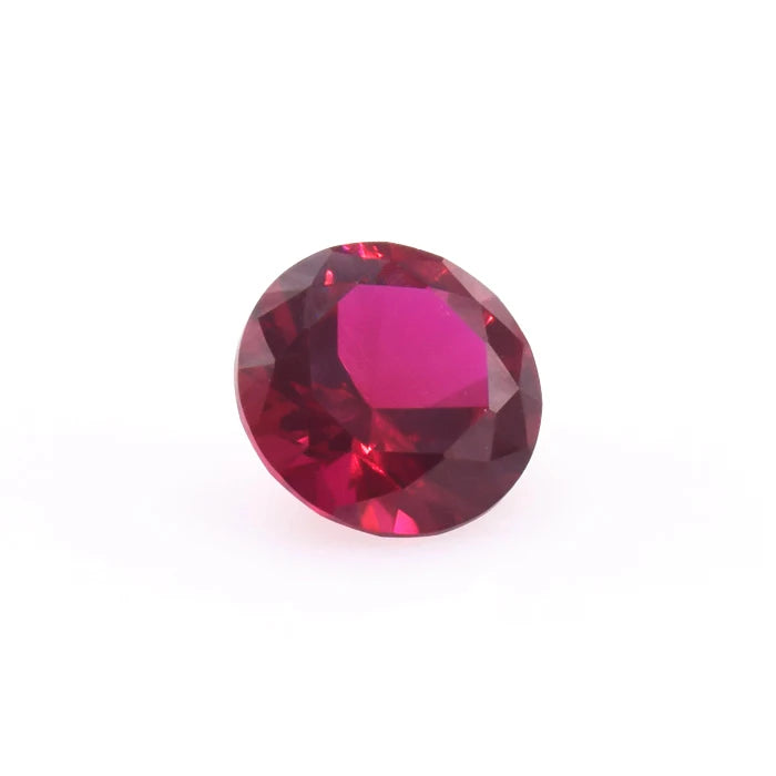 5A Round Diamond Cut Jewelry Red Lab Grown Ruby Stone Oval Pear Shape Emerald Cut Synthetic Corundum