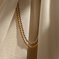 MICCI Jewelry Custom PVD 18K Gold Plated Stainless Steel Metal 3mm 4mm 5mm Bead Necklace