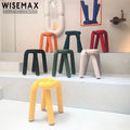 WISEMAX FURNITURE Modern Living Room Furniture Kids Chair Leisure Accent Chair Velvet Small Shoes Stool Bold Chair Ottoman
