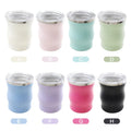 Matte 5oz Stainless Steel Yerba Mate Tumbler Plastic Shell Double Wall Insulated Mate Cup Dual Drinking Water Bottle