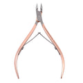 Rose Golden Stainless Steel Professional Nail Cuticle Nipper Size L Flat Shape for Finger Use Best Seller From China