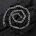 VEROMCA  Unisex 18K Gold Plated  8mm 10mm Stainless Steel Hip Hop Jewelry 3-to-1 Figaro Chain  Necklace for Parties