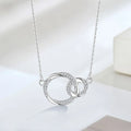 Fine Jewelry 100% 925 Sterling Silver S925 Silver Ornaments With Micro-Necklace Ring and Silver Ornaments