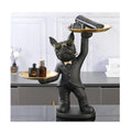 2023 Wholesale Cool Bulldog Statue Figurine Desktop Decorations Fruit Tray Gift Fashion Sculpture Desk Storage Indoor Home Decor