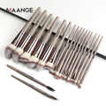 MAANGE 18 Pcs High Quality Professional Makeup Tools Plastic Handle Beauty Brushes Sets Eye Brush Beauty Brushes