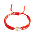 LC20231224 Wholesale Latest Fashion Handmade Blue Evil Eye Rope Red String Cross Charm
