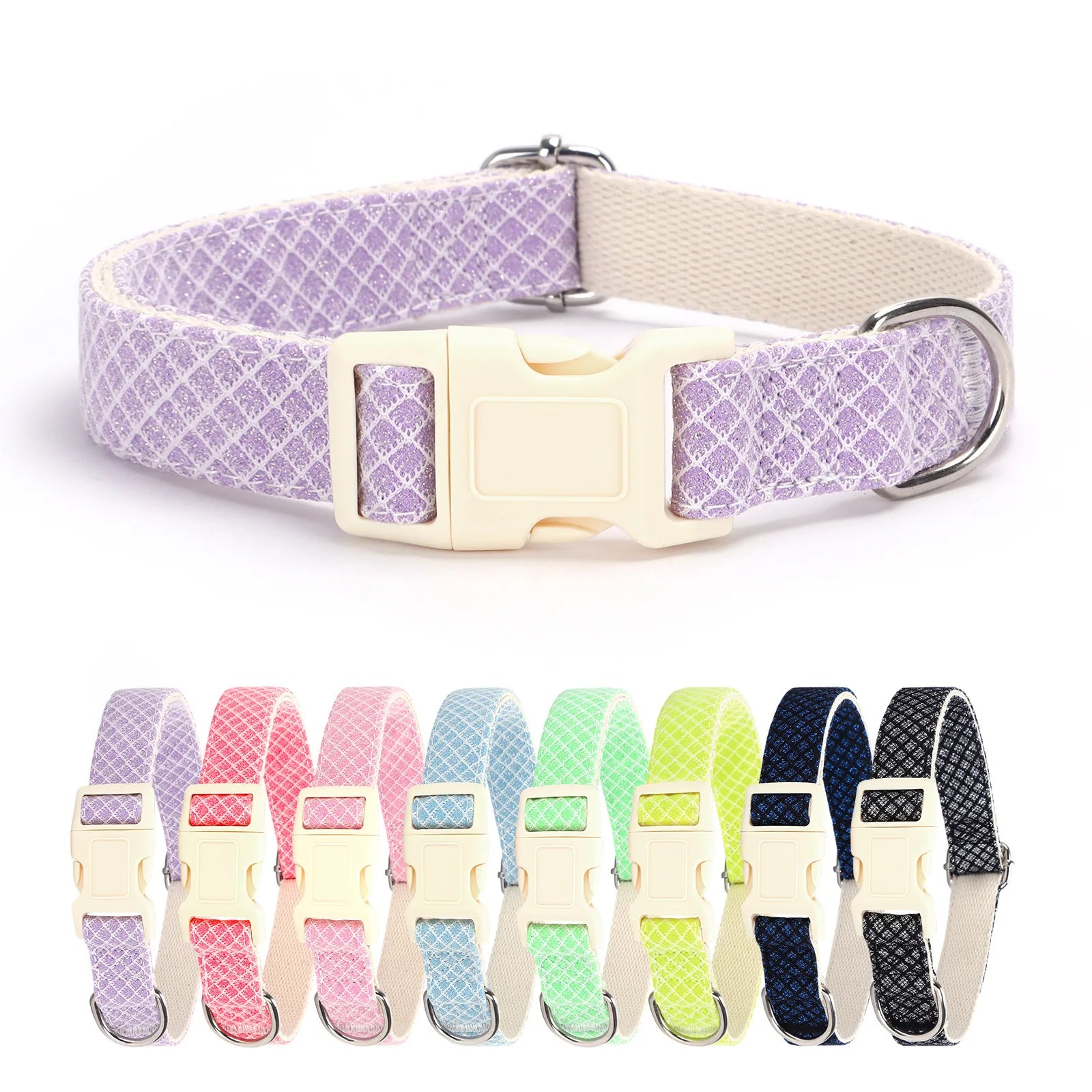 Pet Accessories Multiple Colors Pet Dog Collars and Leashes Adjustable Necklace Colorful Bowknot Dog Collar Leash