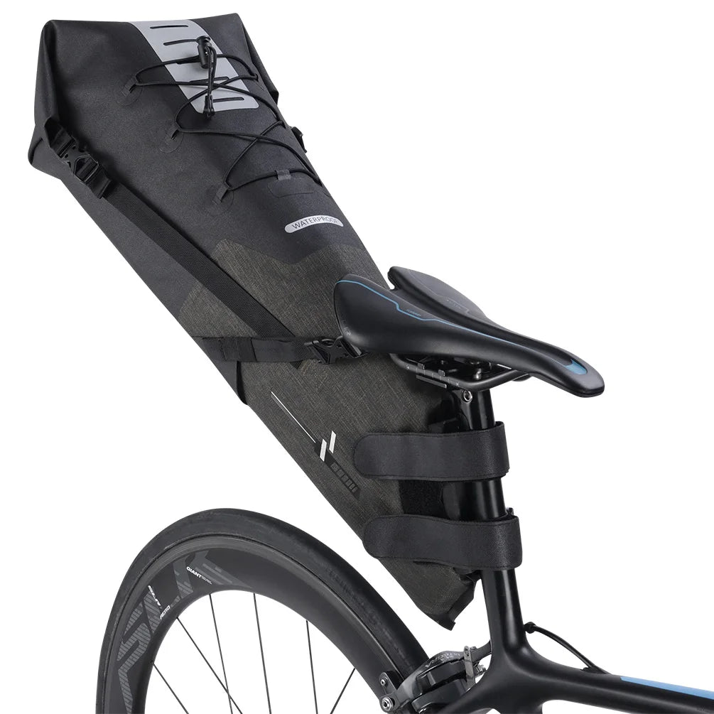 ASRQGOAL Camouflage Bike Saddle Bag Ultralight Bicycle Seat Pouch Outdoor Cycling Wedge Pack New Arrived Double Use Waterproof