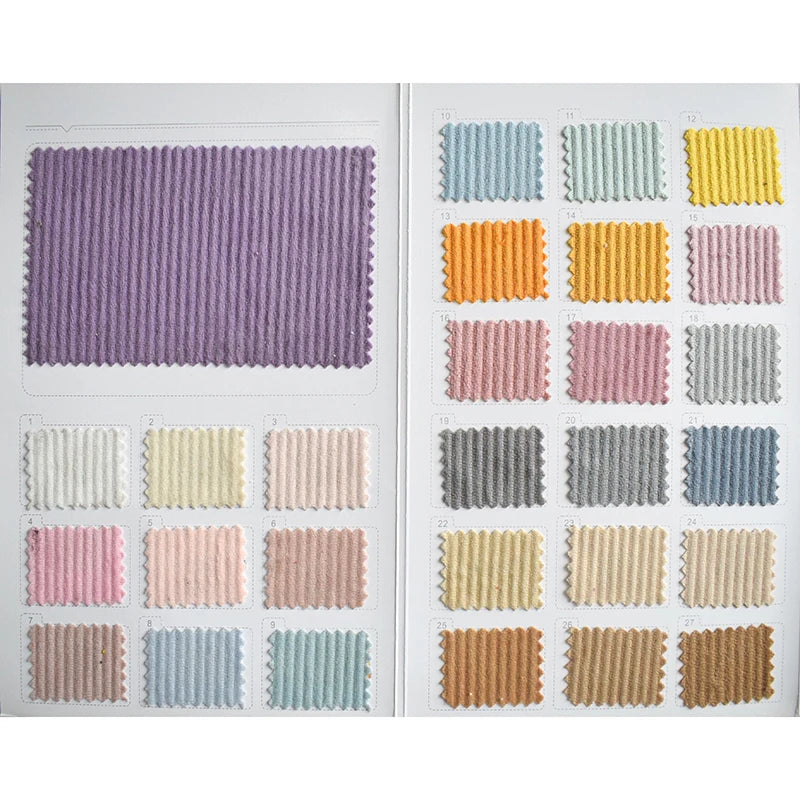 Wholesale Colorful Polyester Corduroy Fabric for Jacket Material Sewing Hometextile by the Yard