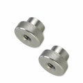 Custom CNC Machined Knurling Thumb Nut Nickel Plated/Coated/Polished Finish for Camera Adapter (Stainless/Brass Options OEM)