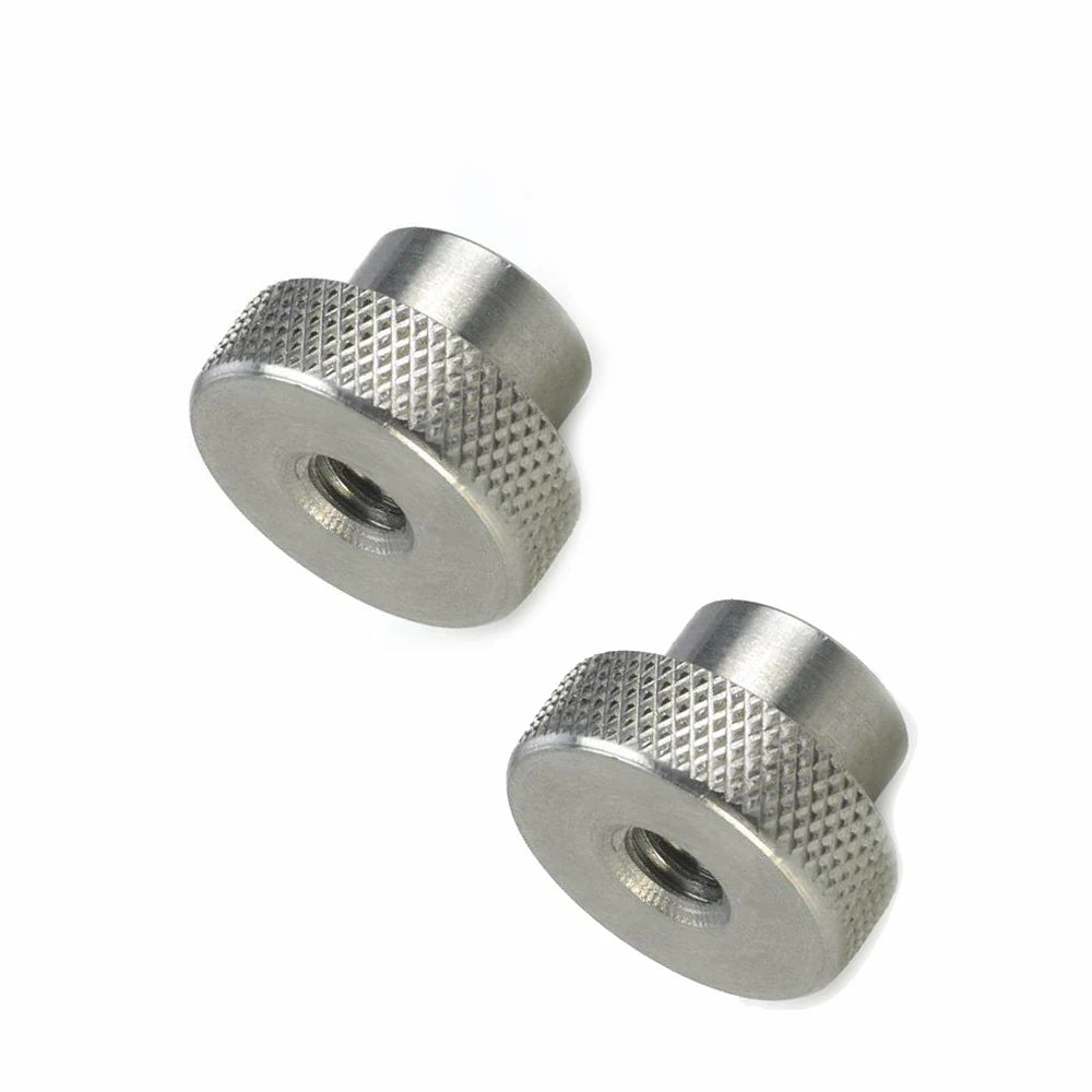 Custom CNC Machined Knurling Thumb Nut Nickel Plated/Coated/Polished Finish for Camera Adapter (Stainless/Brass Options OEM)