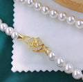 C173 925 Sterling Silver 18K Gold Plated Pearl Clasp for Jewelry Wholesale Metal Cord Ends Clasp Necklace or Bracelet Clasp