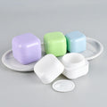 Hot Sell Round square Cosmetics Jars Gel Bottles 20g 30g 50g White Green Black Skincare Lip Balm Cosmetic Packaging