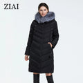 Good Quality  Women Padded Jacket With Real fox Fur Collar Warm Waterproof Ladies Winter Long Jacket Winter Coats