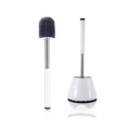 New Bathroom Toilet Brush White for Effective Cleaning Long Handle Toilet Brush Silicone White