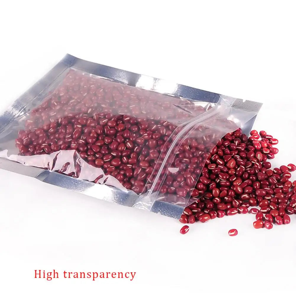 Factory Price 6x10cm Clear Front Silver Aluminum Foil Bags Factory Price Zip Lock Package Bag Food Grocery Mylar Plastic Bags