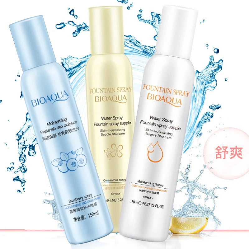 BIOAQUA 150ml Blueberry Osmanthus Spray Oil Control Deep Hydration Replenish Skin Moisture Promote Absorption Water Facial Spray