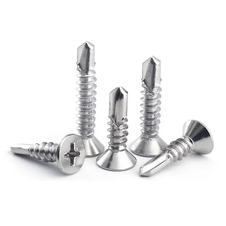 Galvanized Coated CSK Countersunk Head Self Drilling Screw Metric Measurement System for Metal