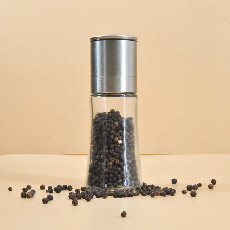New Model 100ml Adjustable Ceramic Grinder with Stainless Steel Top
