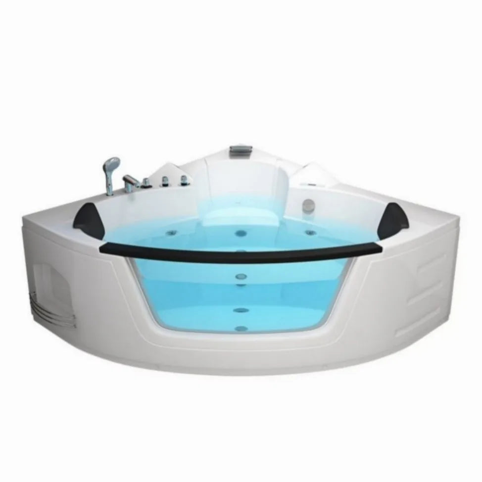 Wholesale Modern Design Two-Person Hot Tub with Fan Shape Bathtubs Whirlpools for Hotels