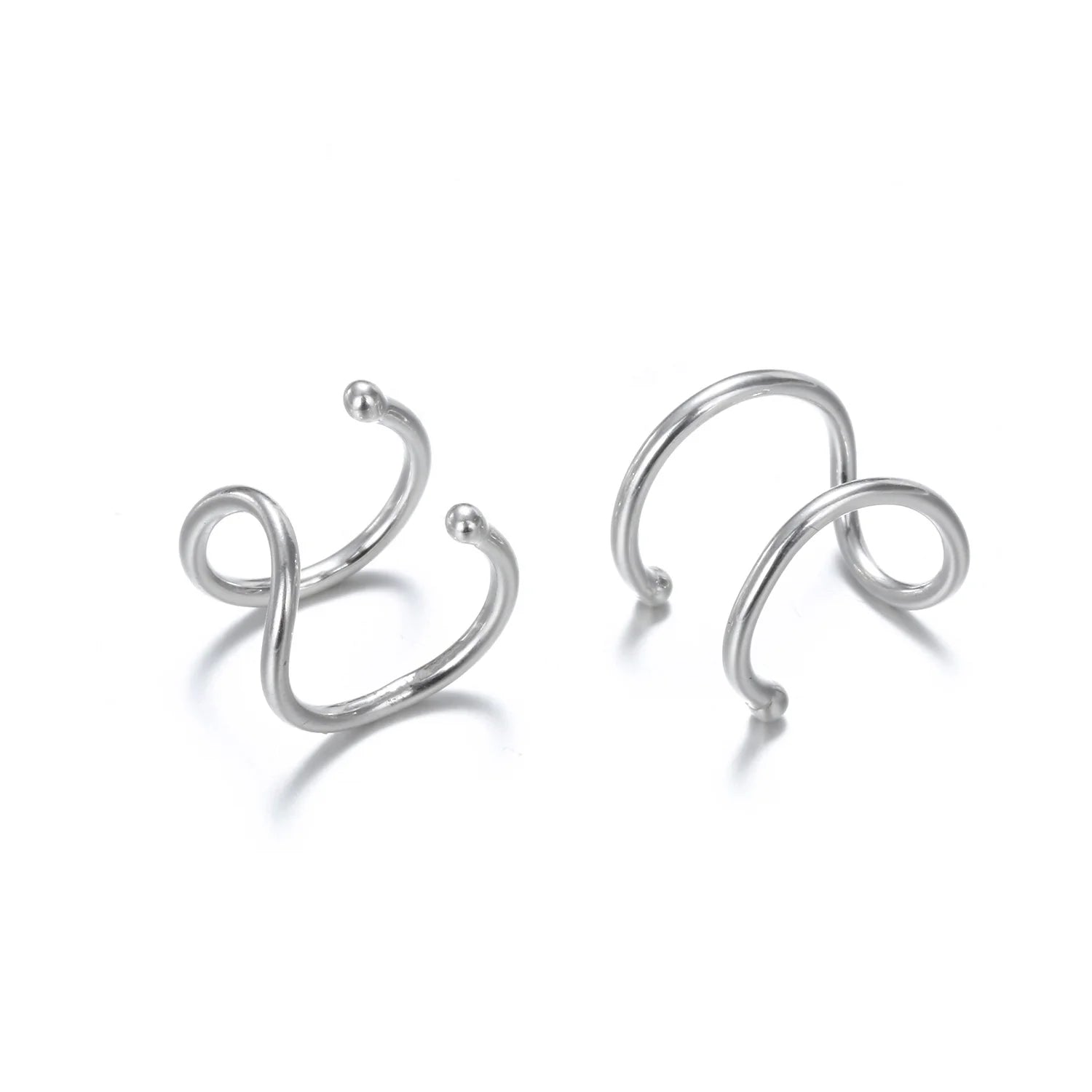 EManco Trendy 14k Gold Ear Cuffs Earrings Dainty Ear Clip Stainless Steel Wholesale Jewelry Minimalist Ear Cuffs
