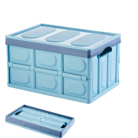Plastic Folding Box Collapsible Tote Bin Plastic Camping Organizer Case Foldable Table Boxes Camping Small Table