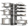 Multi-layer Metal Rack Holders Kitchen Storage Pan Shelf Stand Pot Organizer for Cabinet Pantry